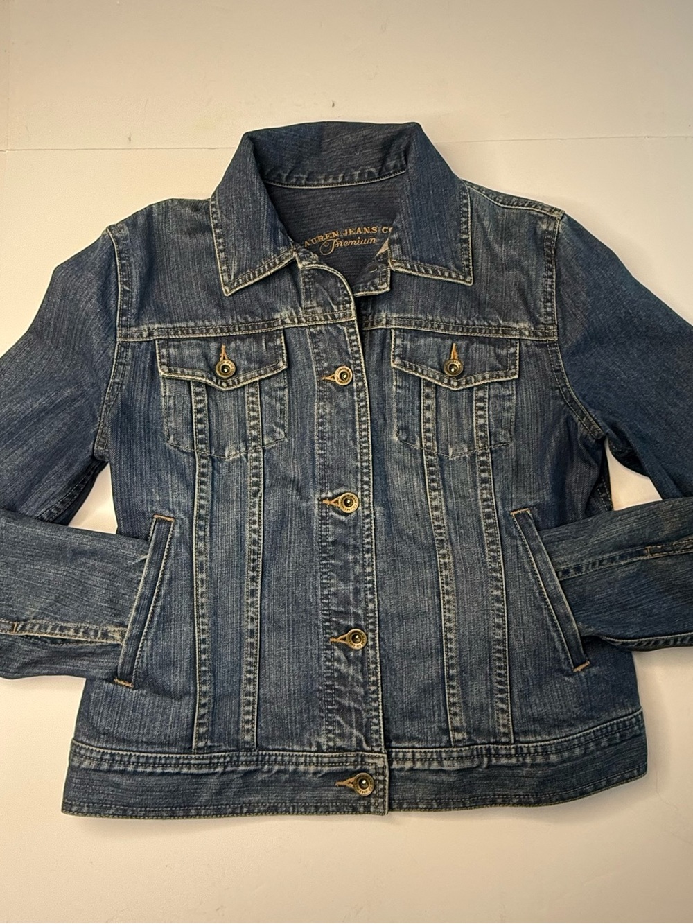 Lauren Ralph Lauren Dark Blue Denim Trucker Jacket